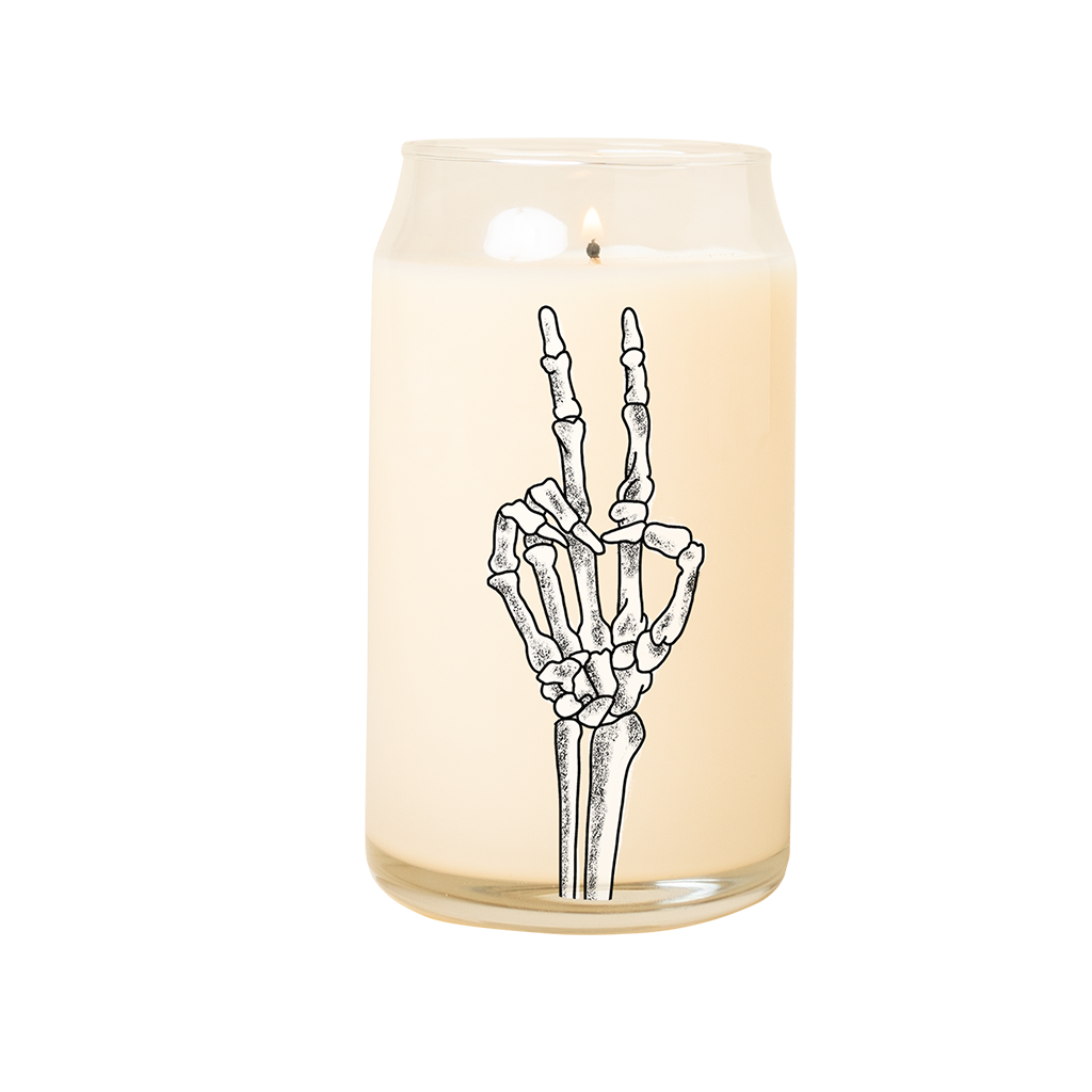 Talking Out of Turn - Halloween Candle Can Glass