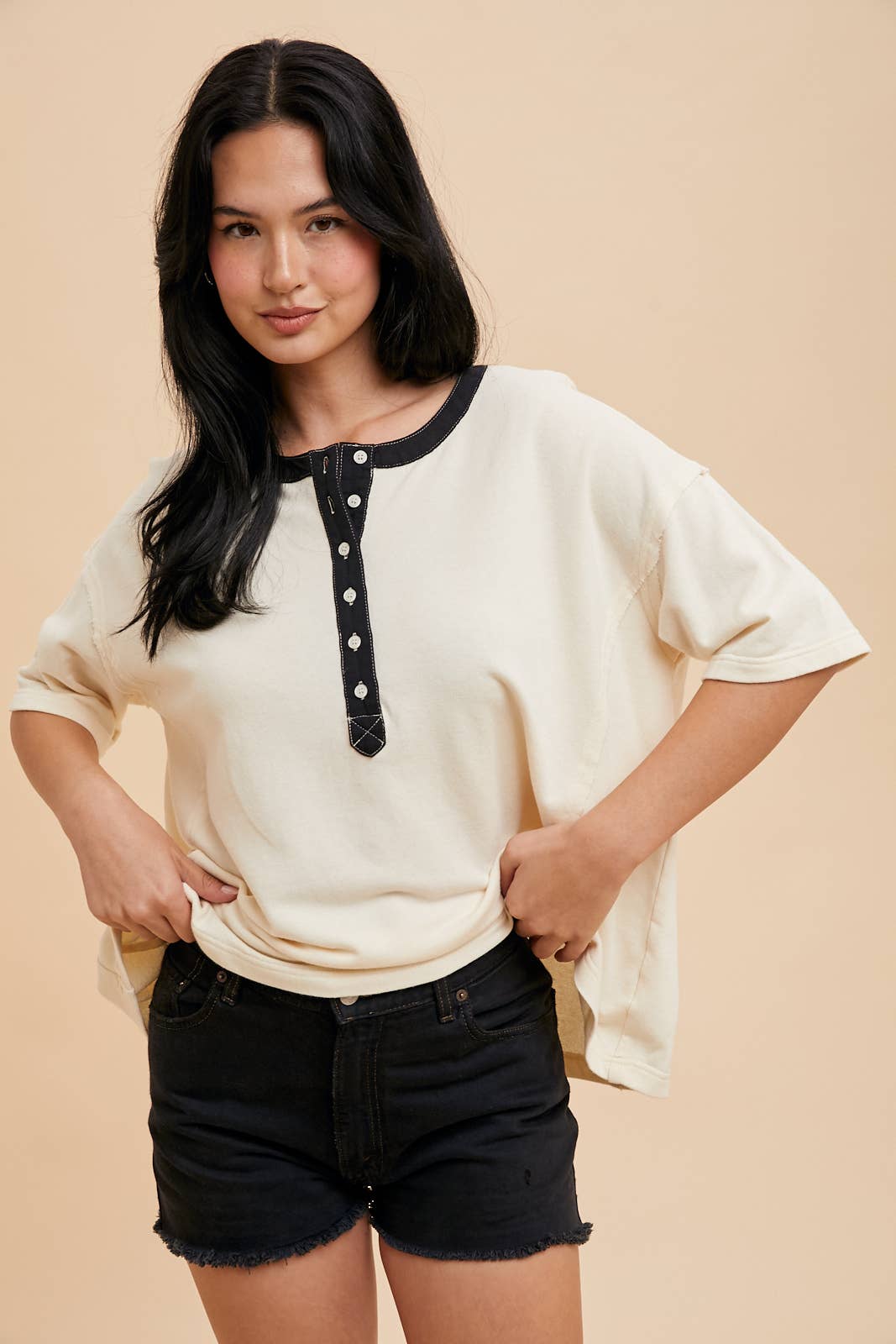 In Loom - HENLEY RINGER TEE
