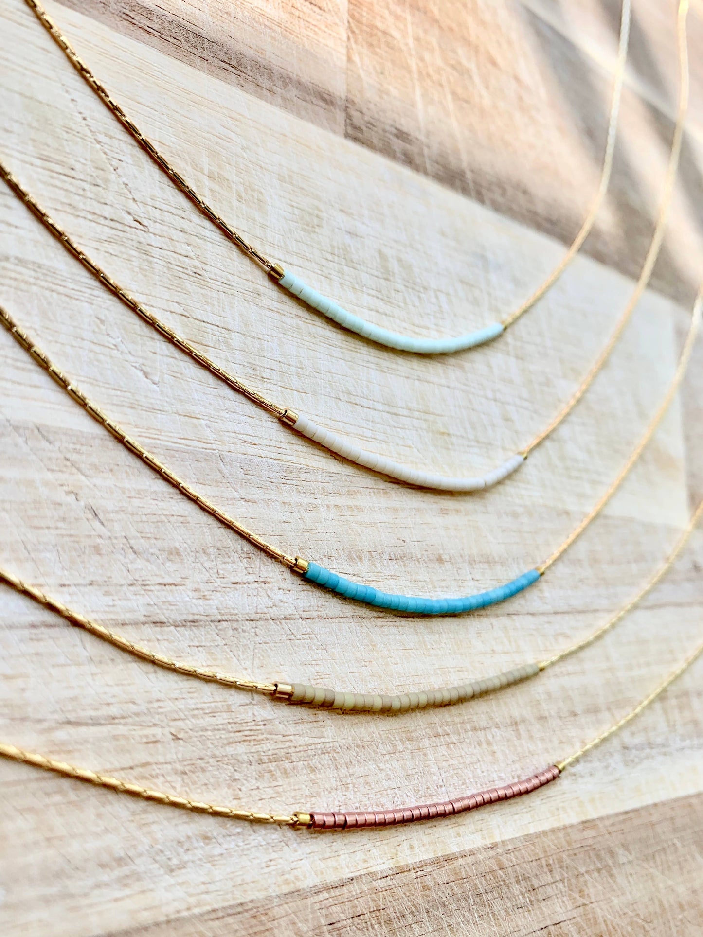 Ocean Breakup - Thin Minimalist Necklace