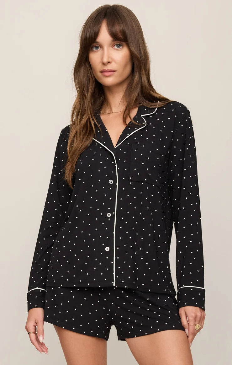 Z Supply Luxe Dot Pants - Black