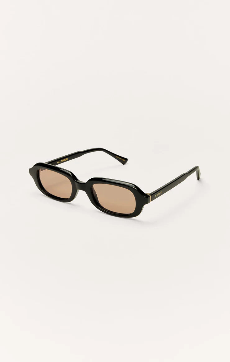 Z Supply Sunglasses - Myst - Polished Black/Rust