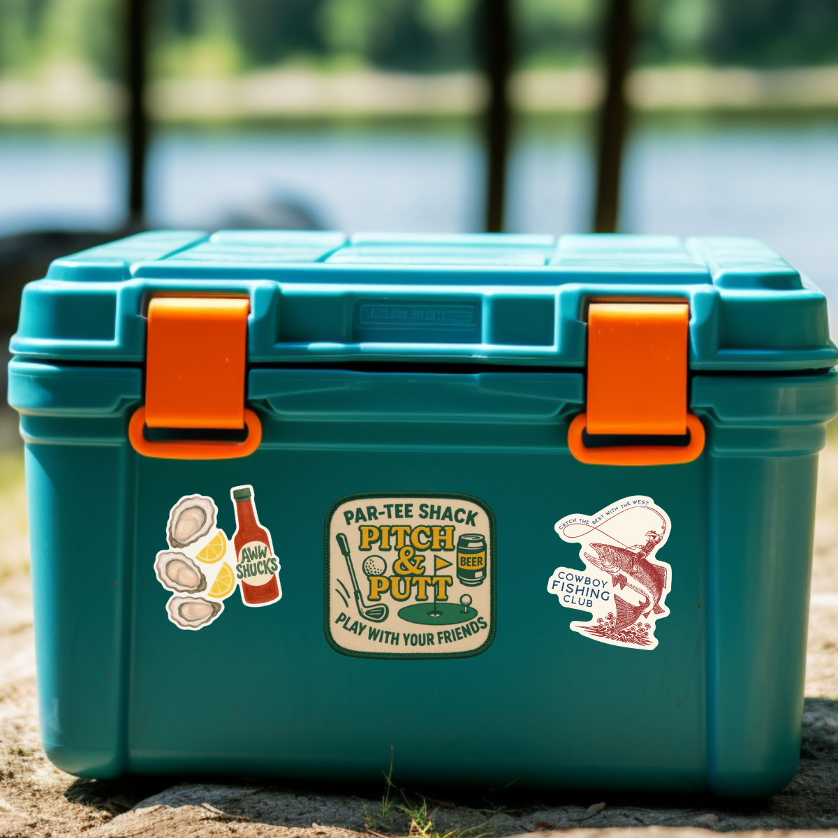 inviting affairs paperie - Aww Shucks Sticker – Quirky Oyster Design