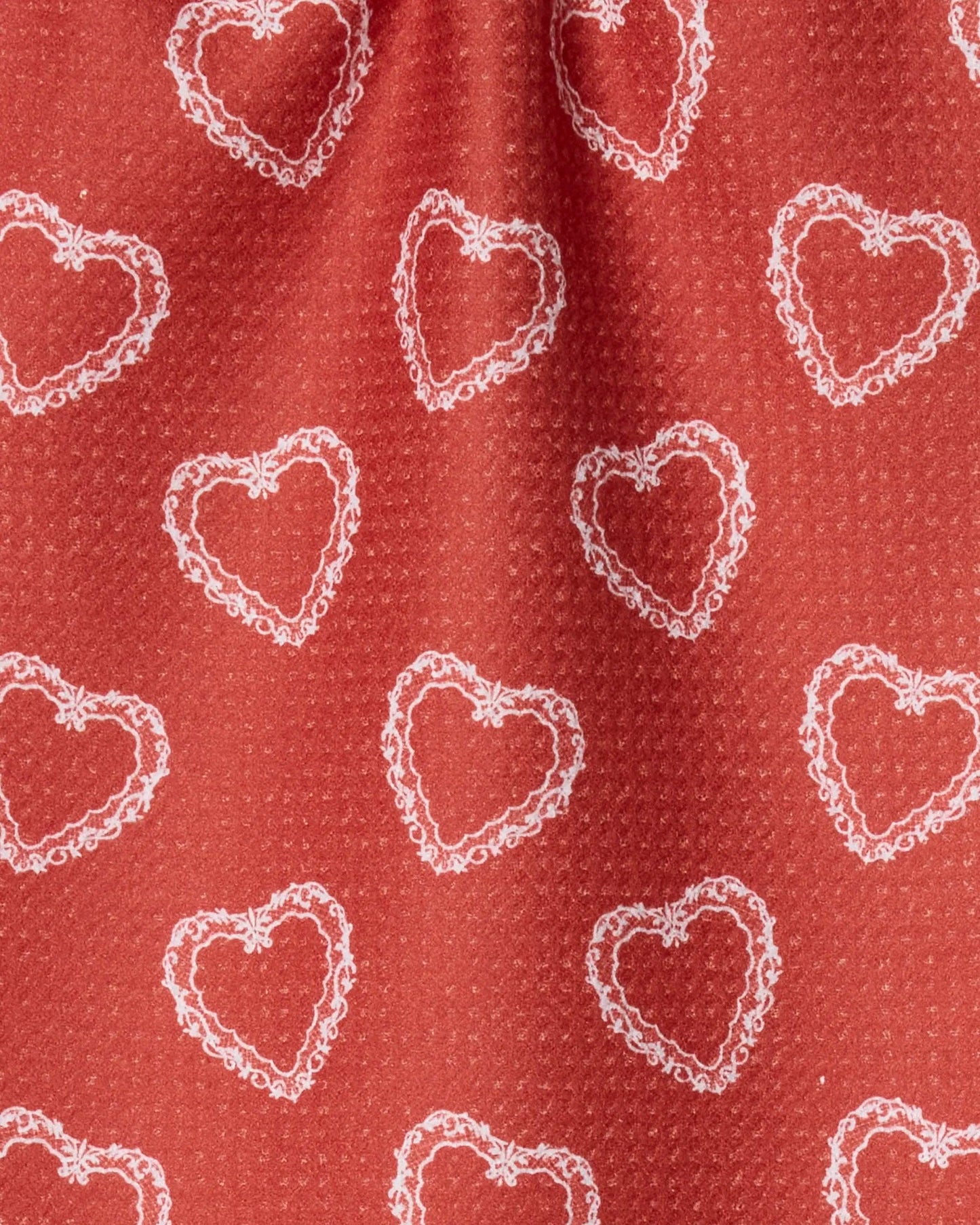 Geometry - Soft Heart Scarlet Bar Towel