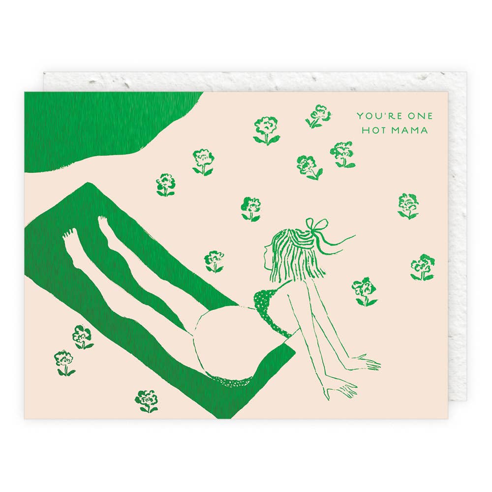 Seedlings - Hot Mama Expecting Card