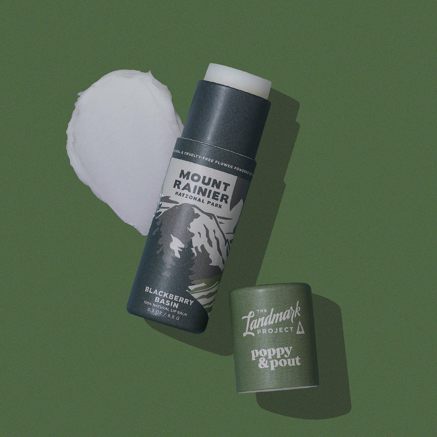 Poppy & Pout - The Landmark Project, Lip Balm, Mount Rainier Blackberry Basin