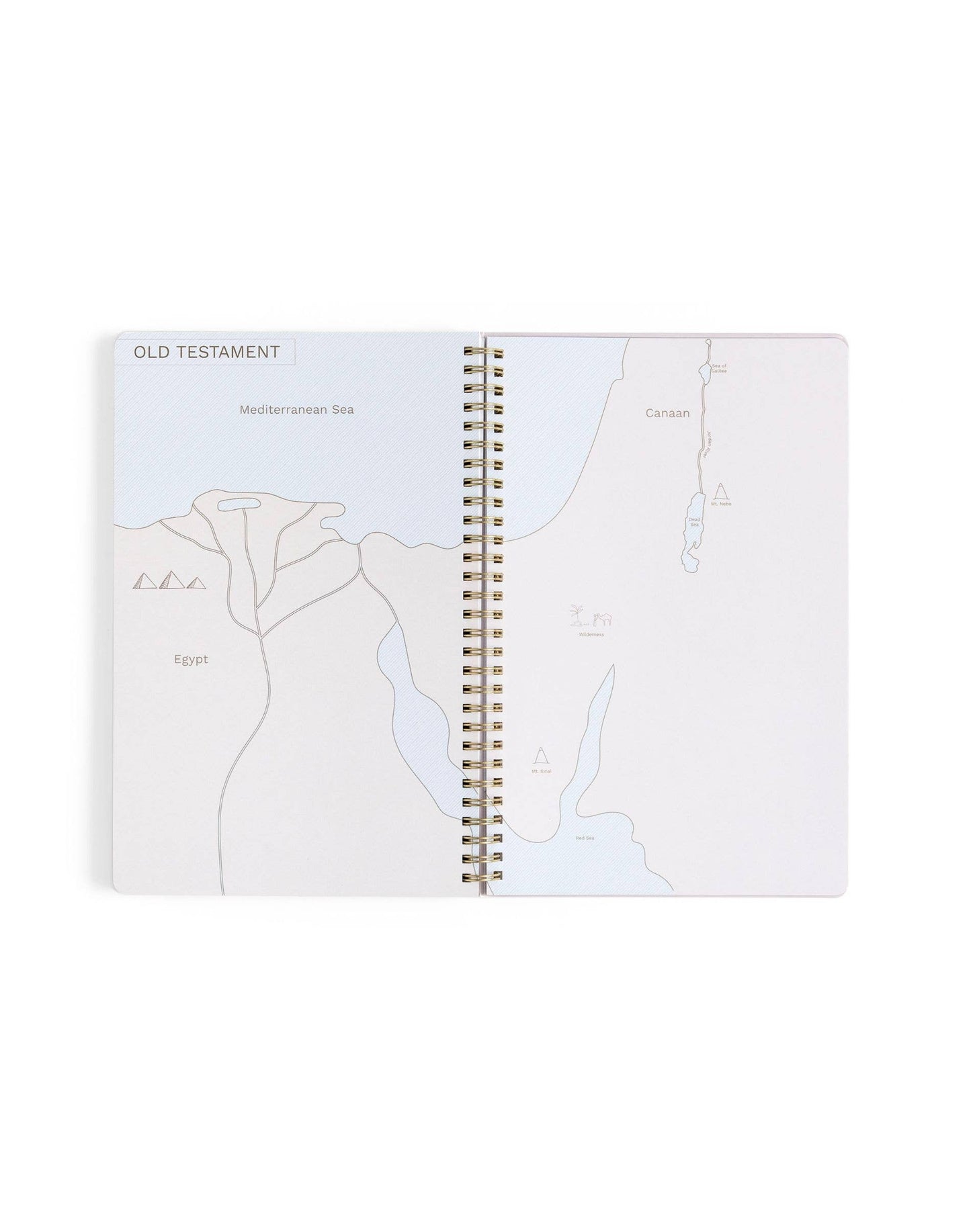 Church Notes Co. - Lilac Church Notes Bible Reference Notebook with Maps
