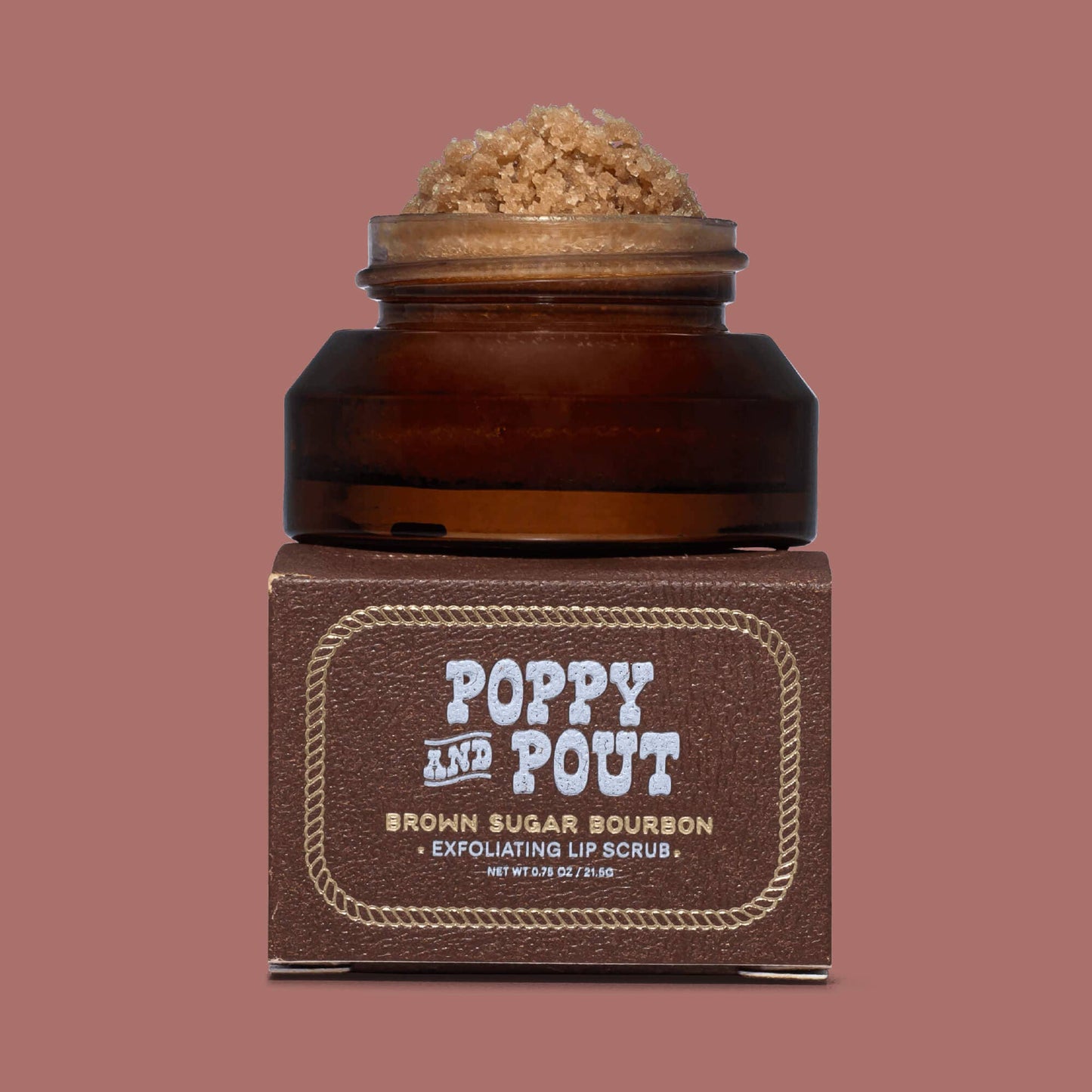 Poppy & Pout - Lip Scrub, Rhinestone Rodeo, Brown Sugar Bourbon