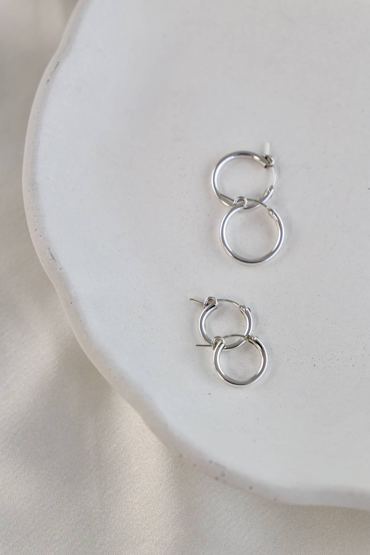 Katie Waltman Jewelry - THE SILVER STANDARD HOOPS