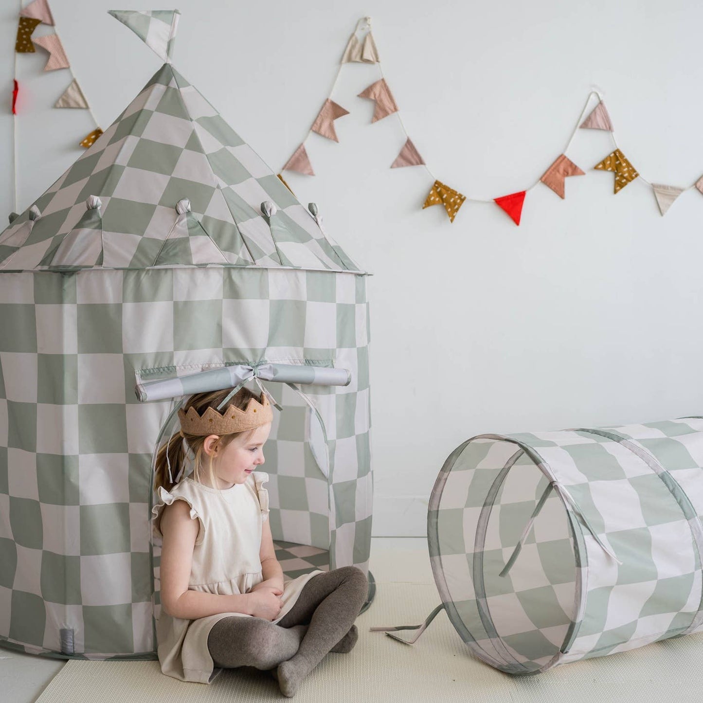 3 Sprouts - Recycled Fabric Play Tent Castle - Prints