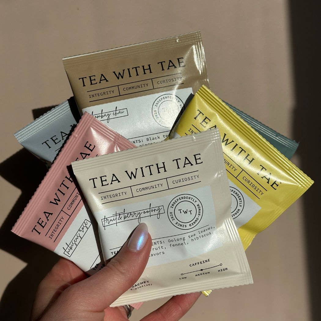 Tea with Tae - Lemon Crème Black Tea - Individually Wrapped Tea Bag