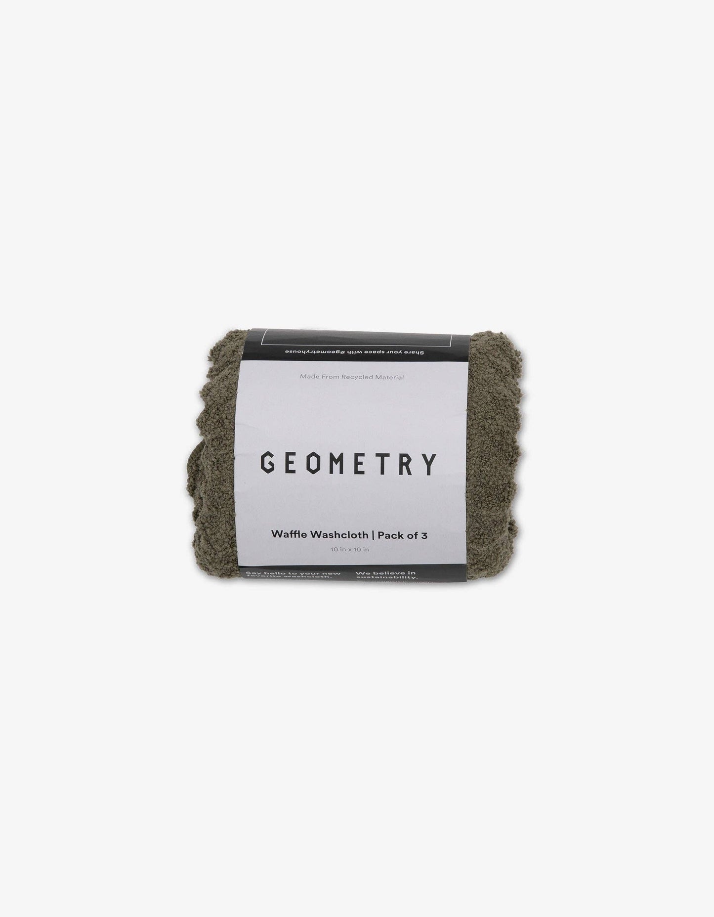 Geometry - Forest Waffle Washcloth Set