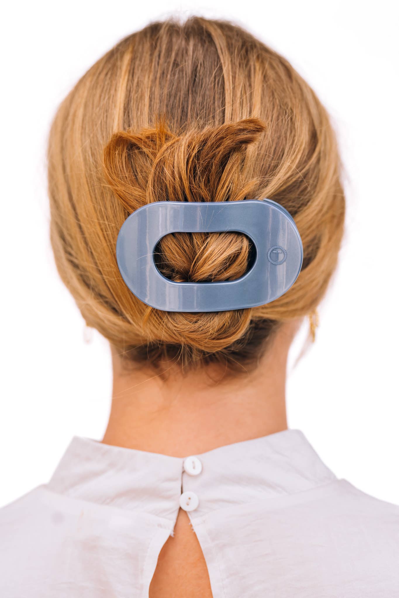 TELETIES - Round Flat Hair Clip | Medium | Hampton Bay