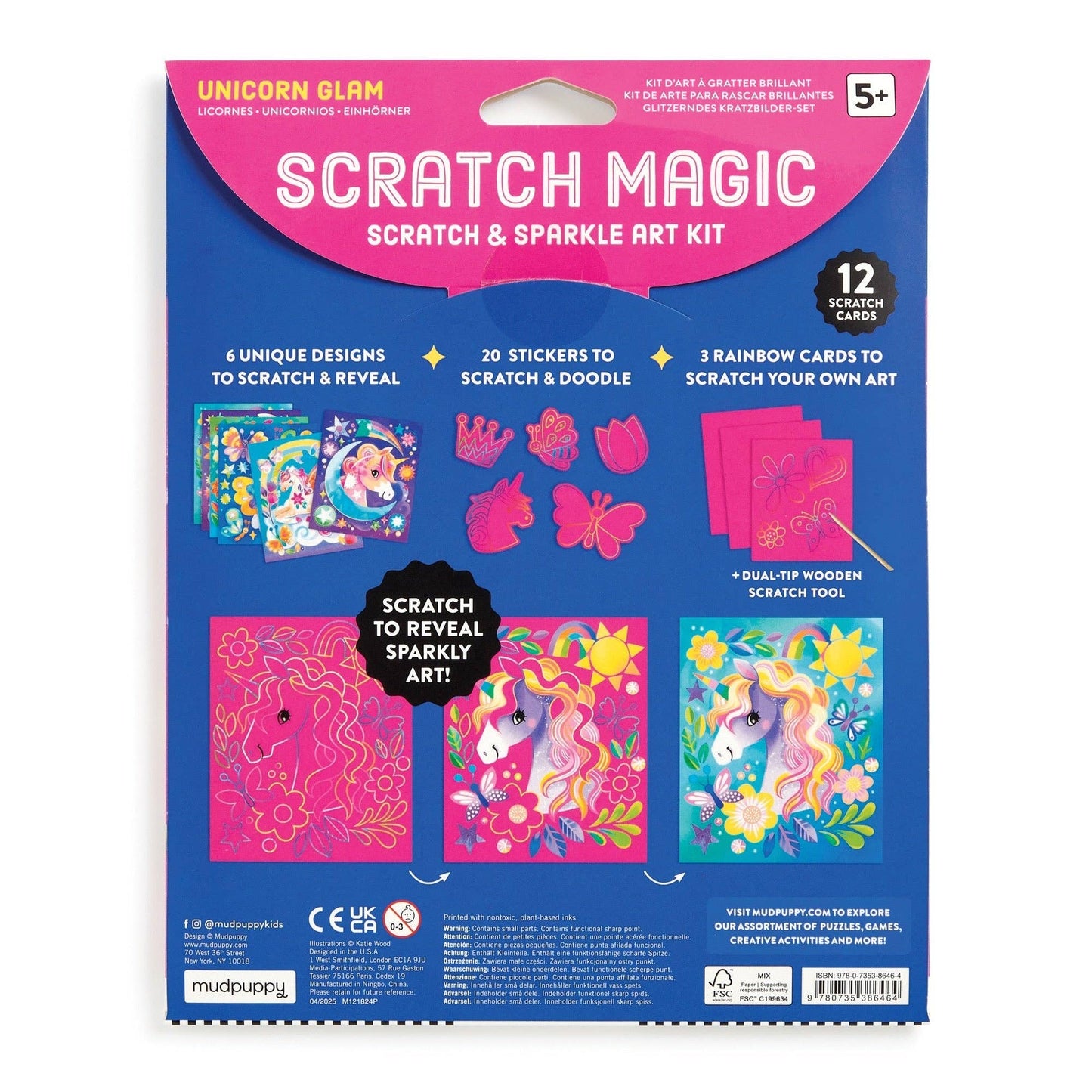 Chronicle Books - Unicorn Glam Scratch Magic
