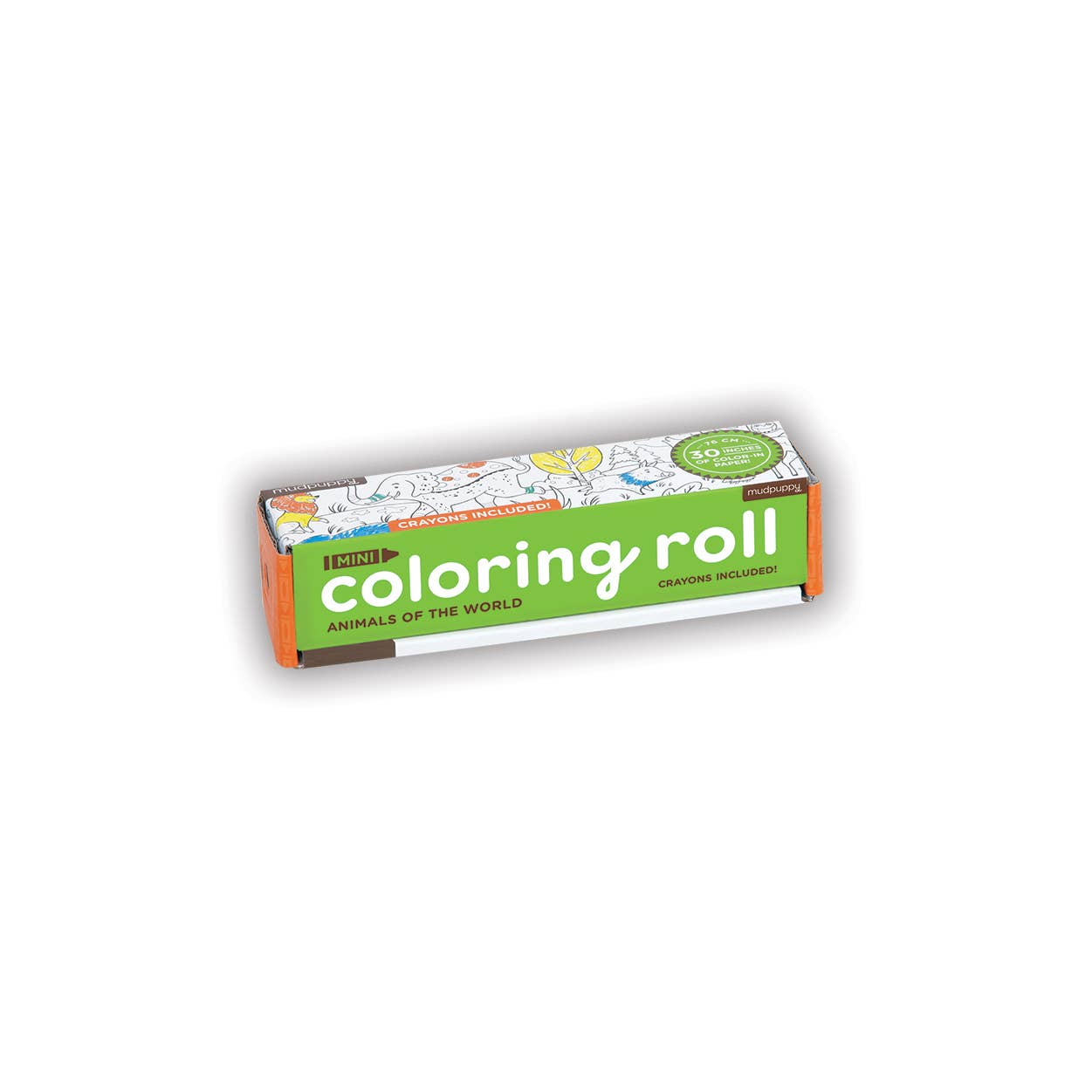mudpuppy - Animals of the World Mini Coloring Roll – homebody