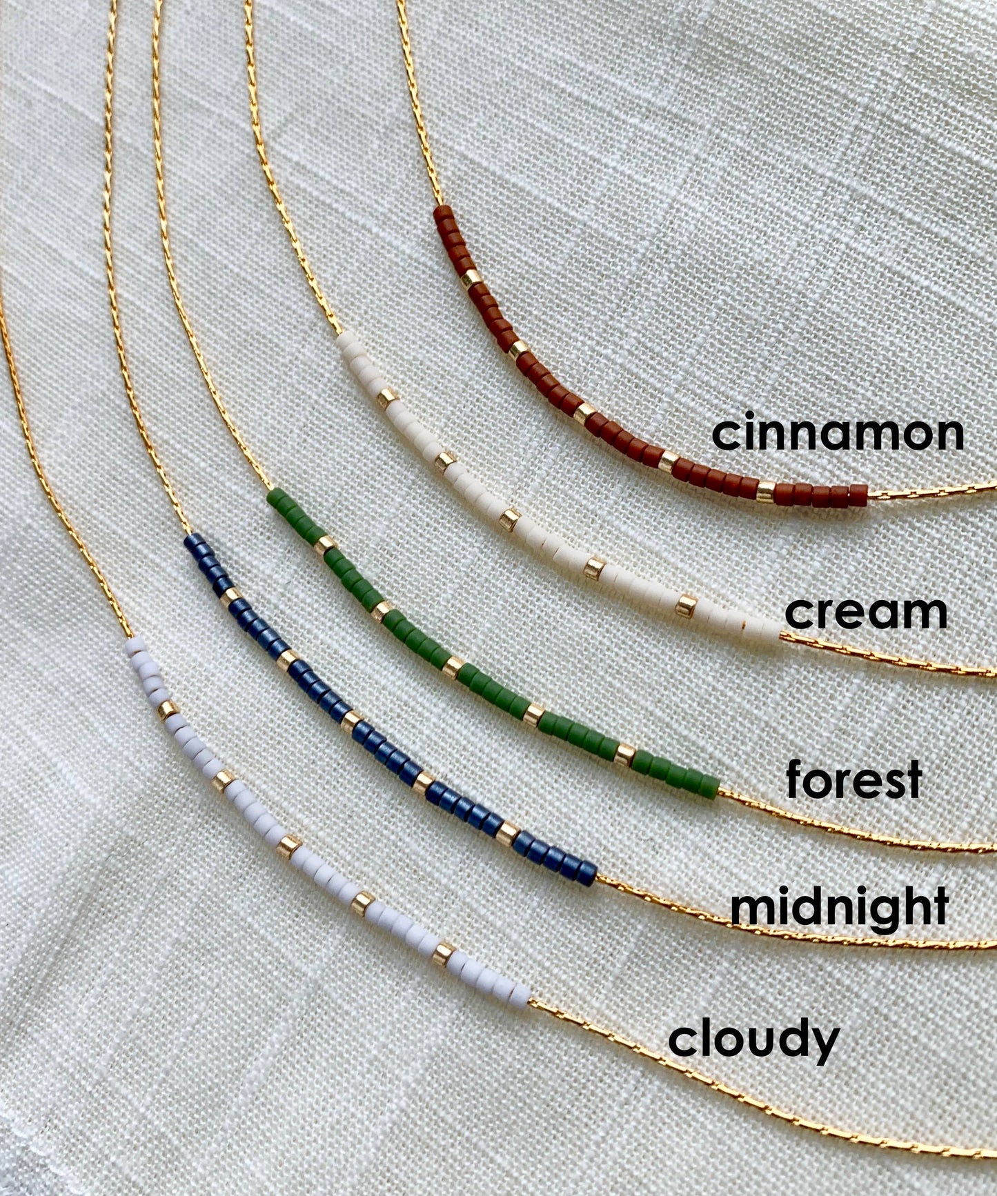 Ocean Breakup - Neutral Matte Minimalist Necklace