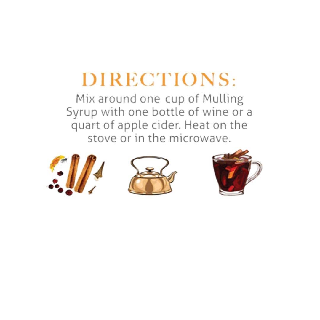 Wood Stove Kitchen - Mulling Syrup, 16 fl oz - for Mulled Wine, Cider, Baking, Co