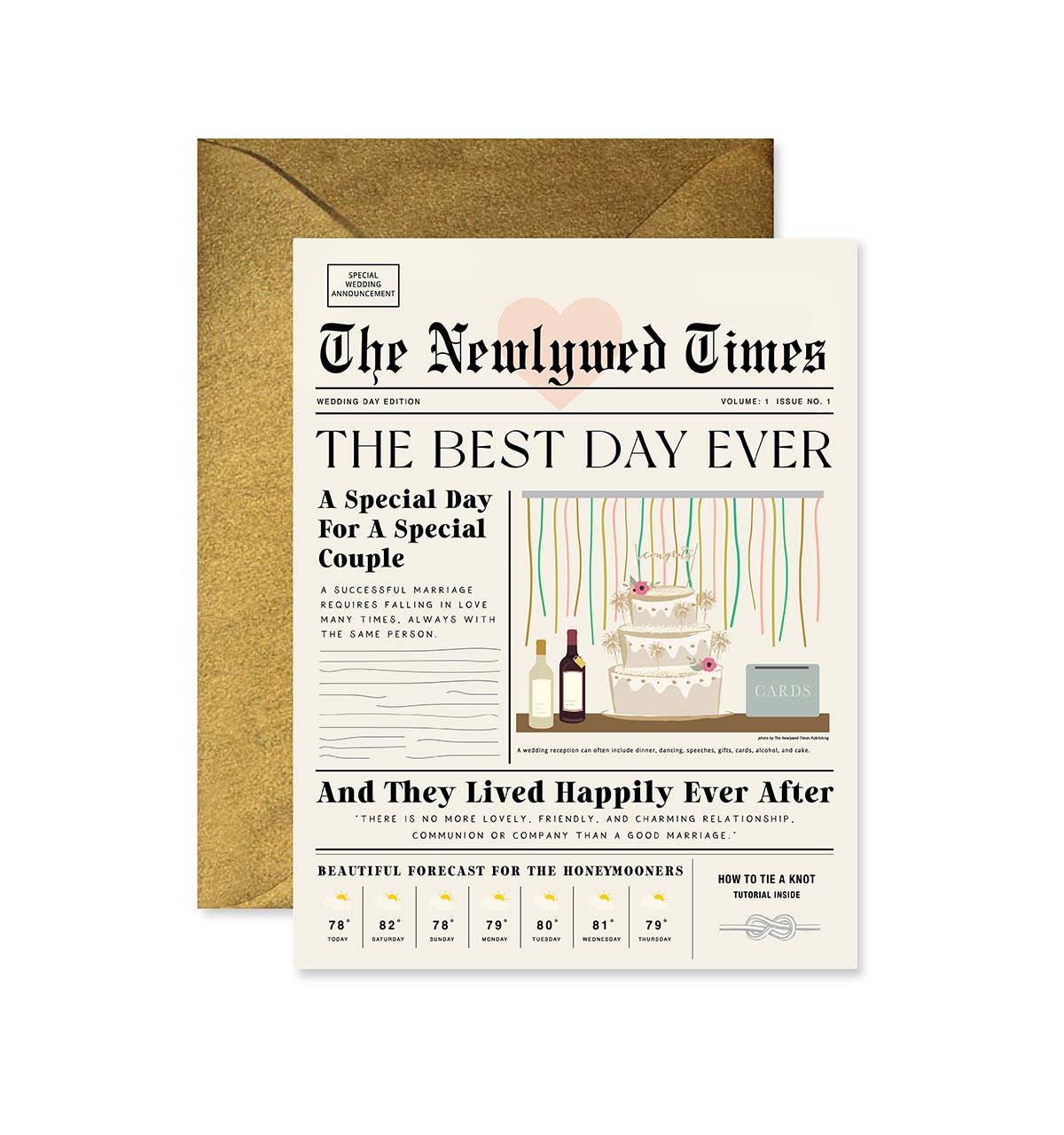Ginger P. Designs - Newlywed Times Greeting Card
