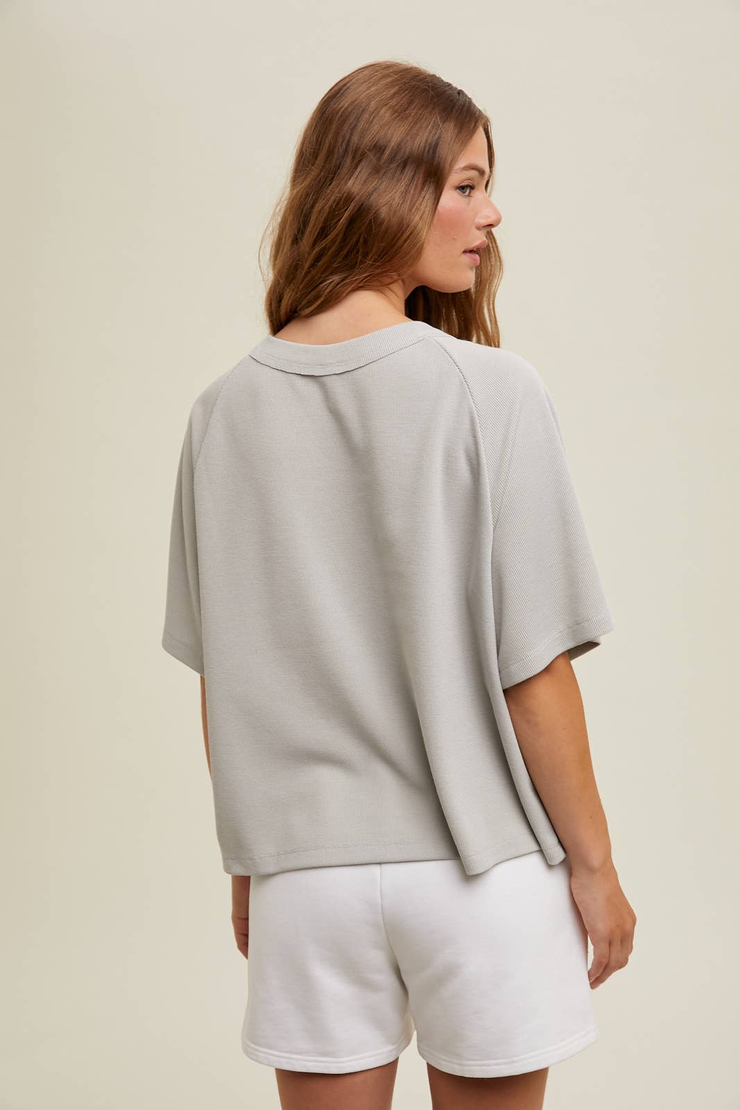 Wishlist Apparel - BOXY WAFFLE KNIT TOP