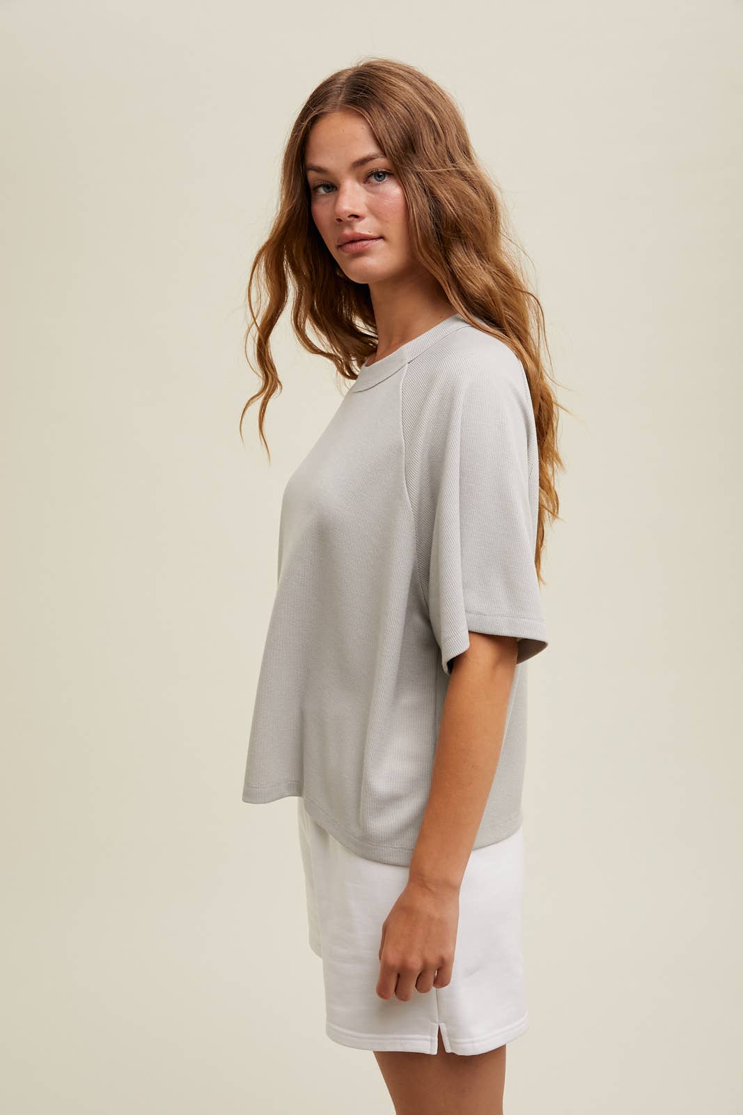Wishlist Apparel - BOXY WAFFLE KNIT TOP