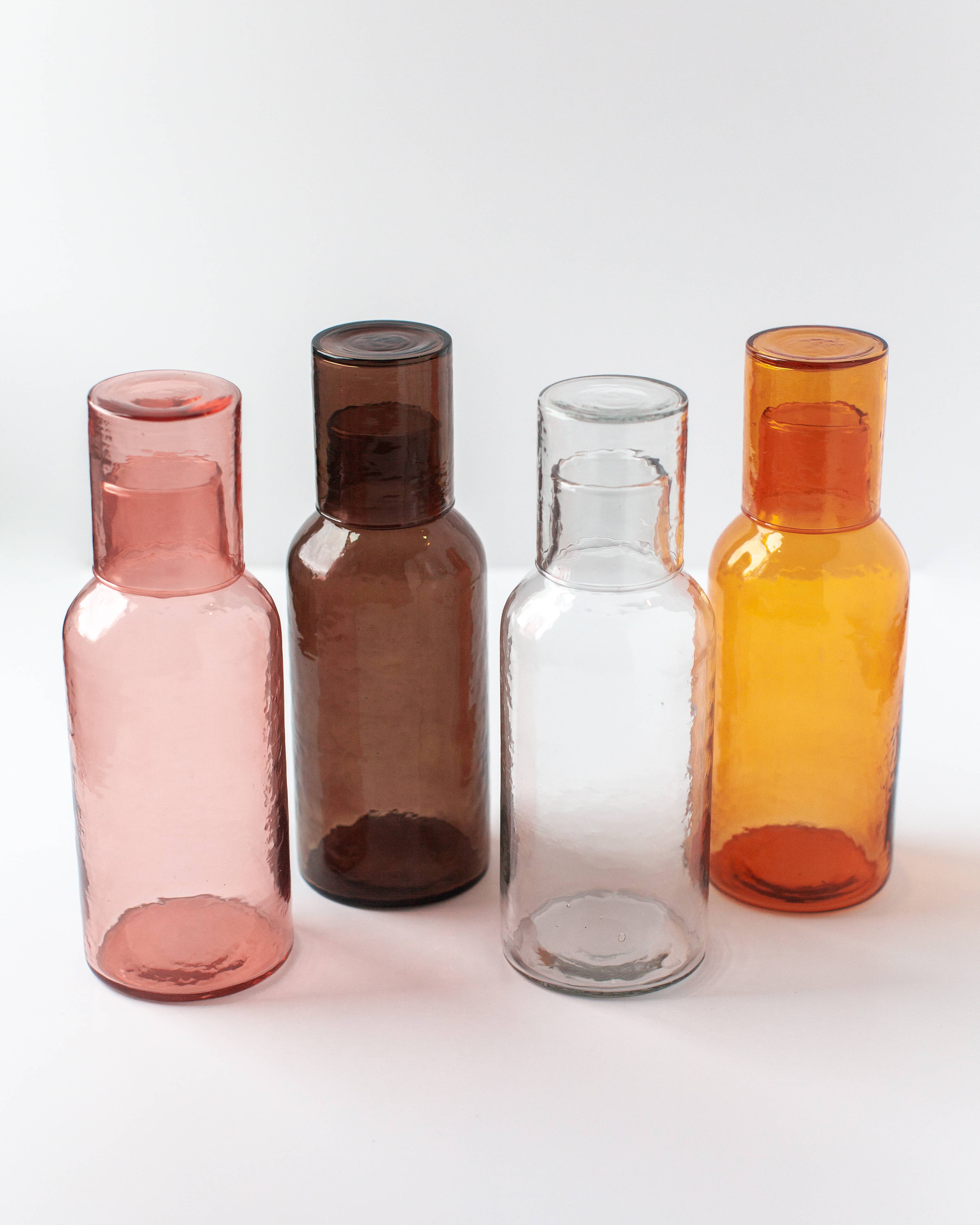 Creative Women - Handblown Hammered Glass Carafe - assorted colors