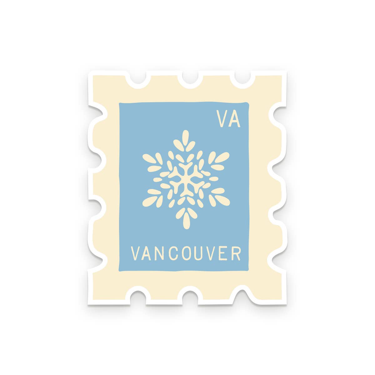Ruff House Print Shop - Custom ‘Atlantic’ Holiday Stamp Vinyl Sticker