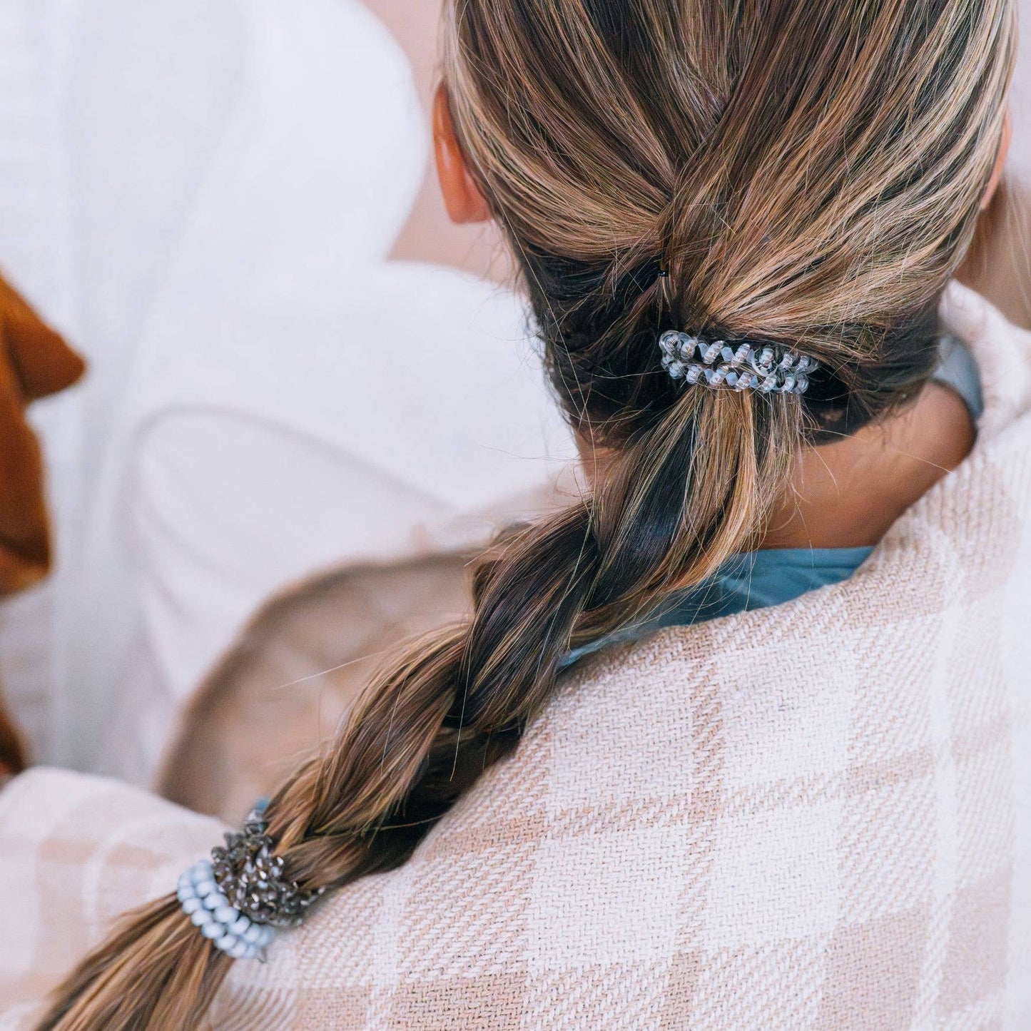 TELETIES - Spiral Hair Coils | Small | Truly Taupe Hair Ties