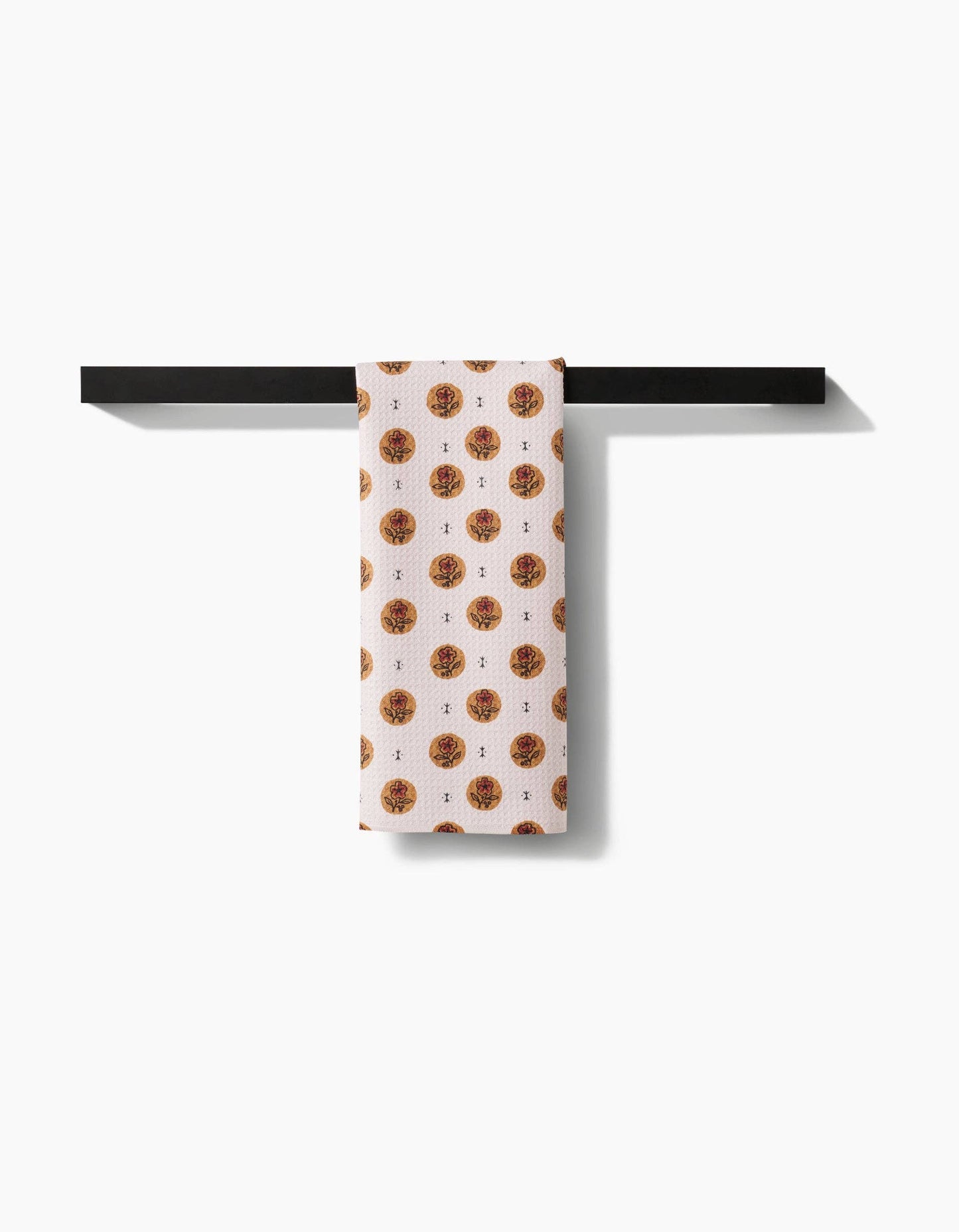 Geometry - Artisanal Floral Cream Tea Towel
