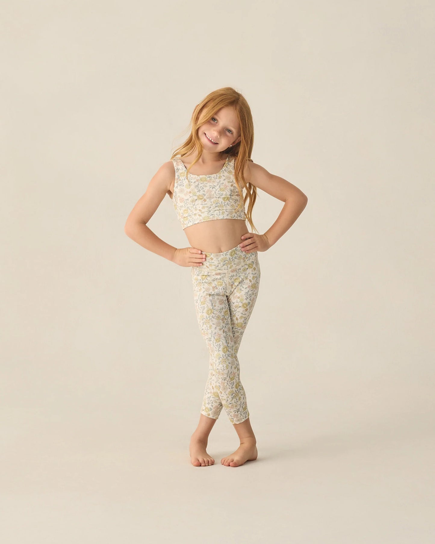 RYLEE + CRU SWIFT SPORTS BRA CITRON BLOOM