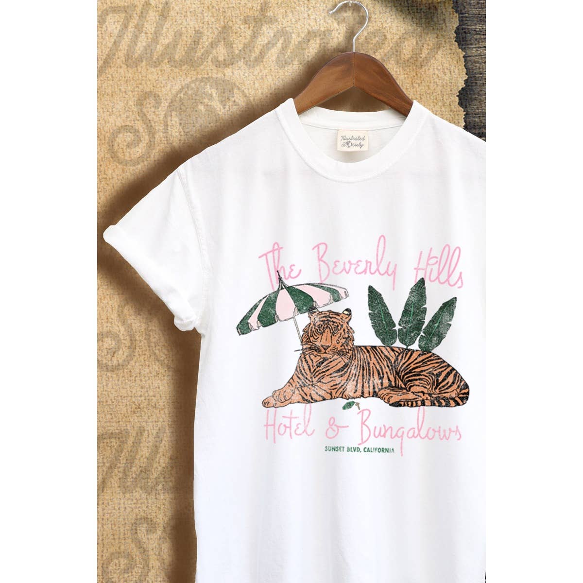 Illustrated Society - BEVERLY HILLS HOTEL VINTAGE GRAPHIC TEE