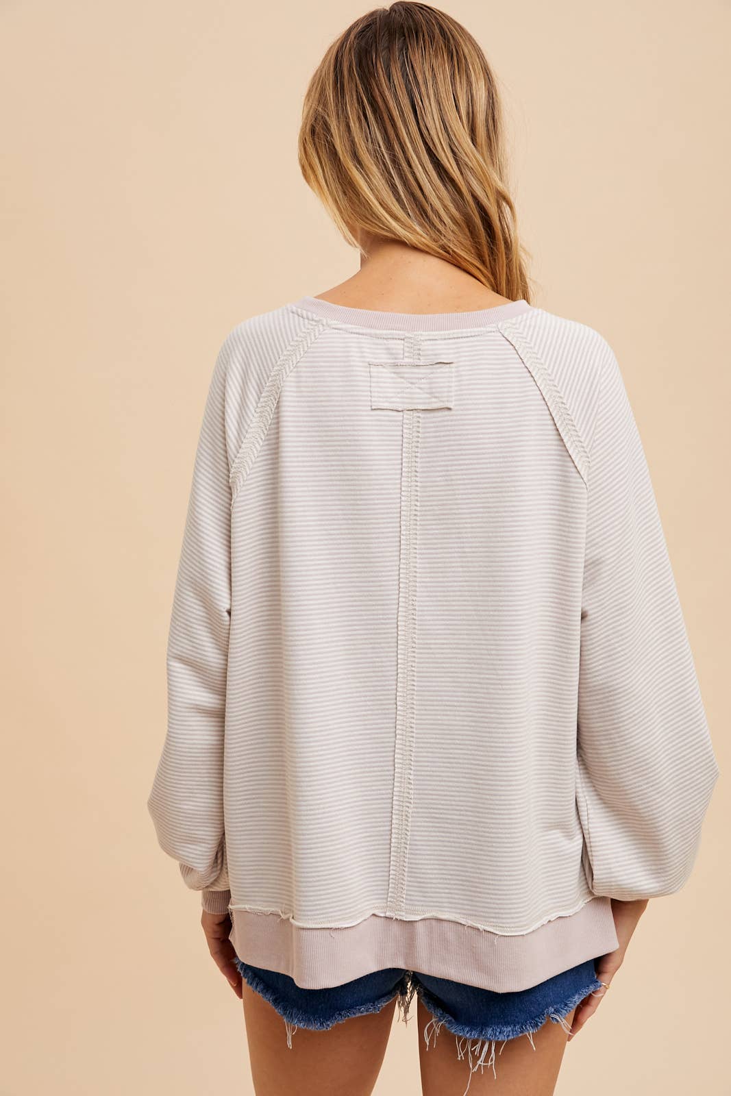 In Loom - WASHED STRIPE PULLOVER