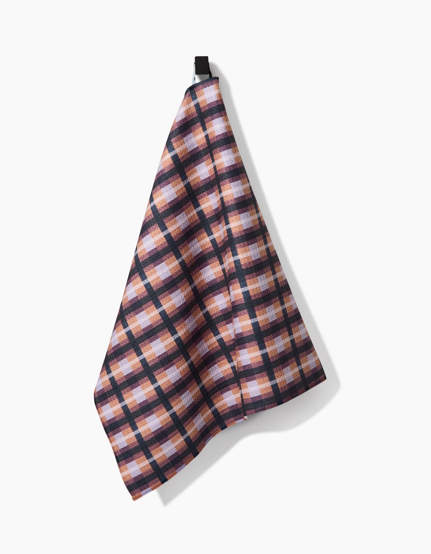 Geometry - Crossbarred Orange Tea Towel