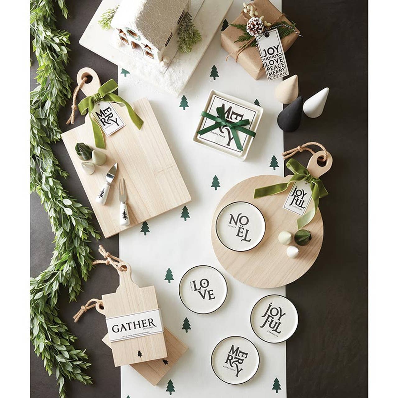 Santa Barbara Design Studio by Creative Brands - Mini Wood Cone Trees - Set of 3