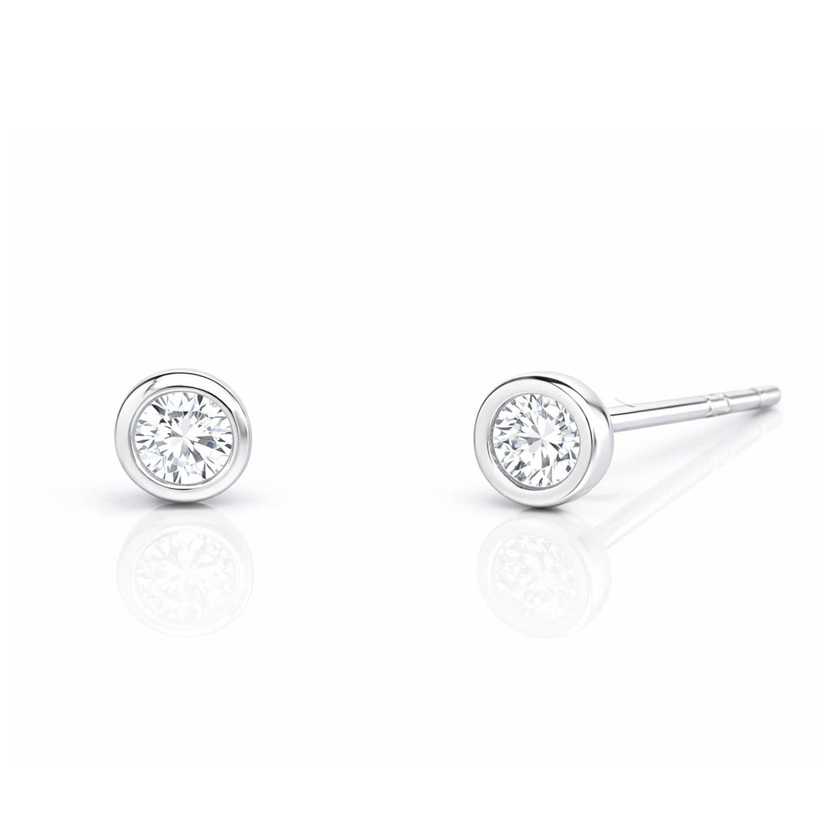 Tai Jewelry - Bezel CZ Studs