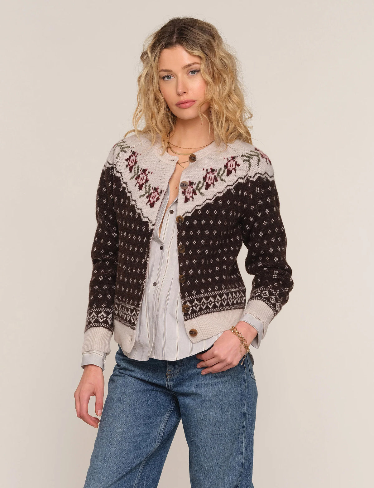 Heartloom Karisa Cardigan Sweater - Coco