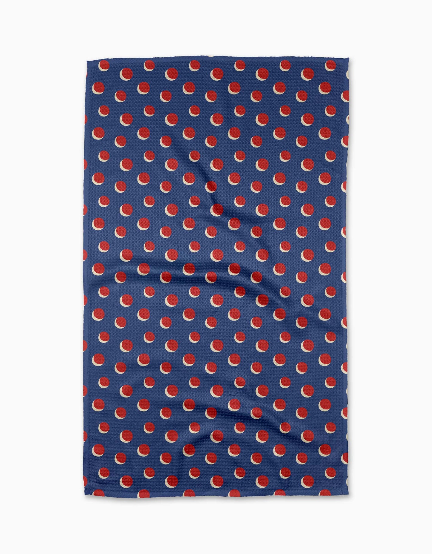 Geometry - Four In A Row Dot Blue Tea Towel