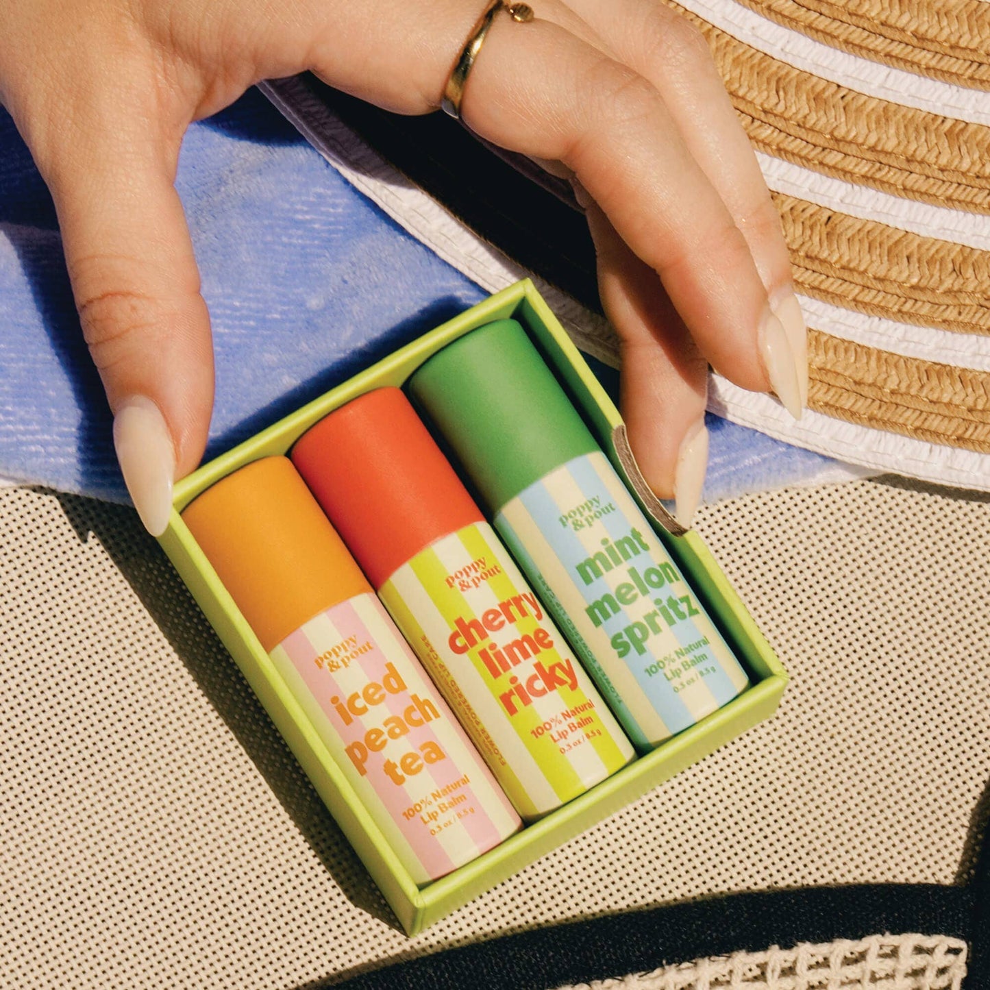 Poppy & Pout - Gift Set, Retro Refreshers, Lip Balm Trio