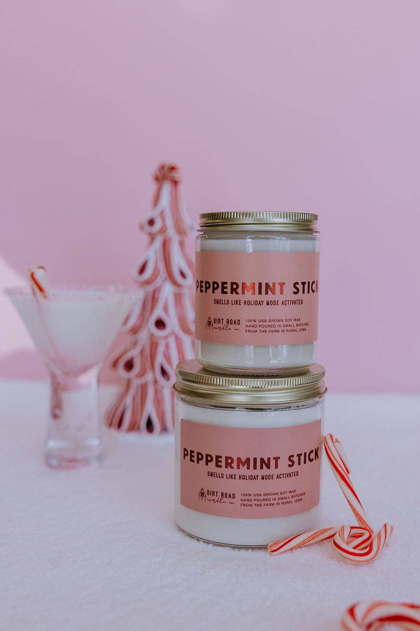 Dirt Road Candle Co - Peppermint Stick Candle