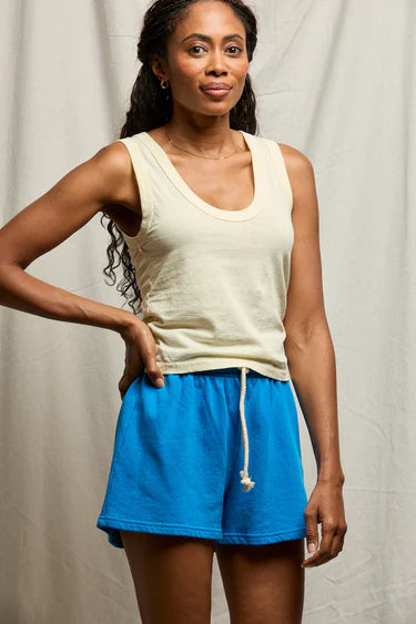 perfectwhitetee - khara cotton u neck tank - custard