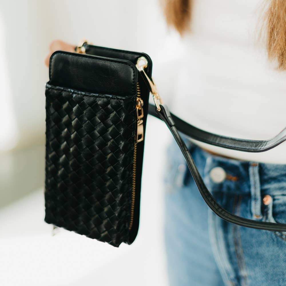 Pretty Simple - Woven Double Duty Phone Bag - Assorted Colors