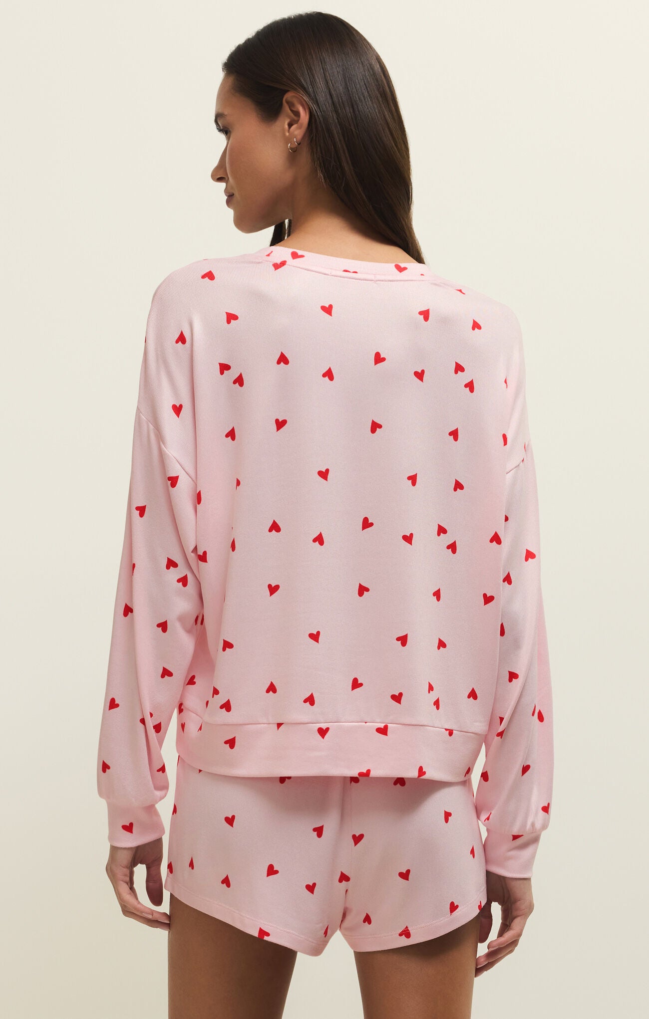 Z Supply Mira Heart L/S Top Lounge Sleep