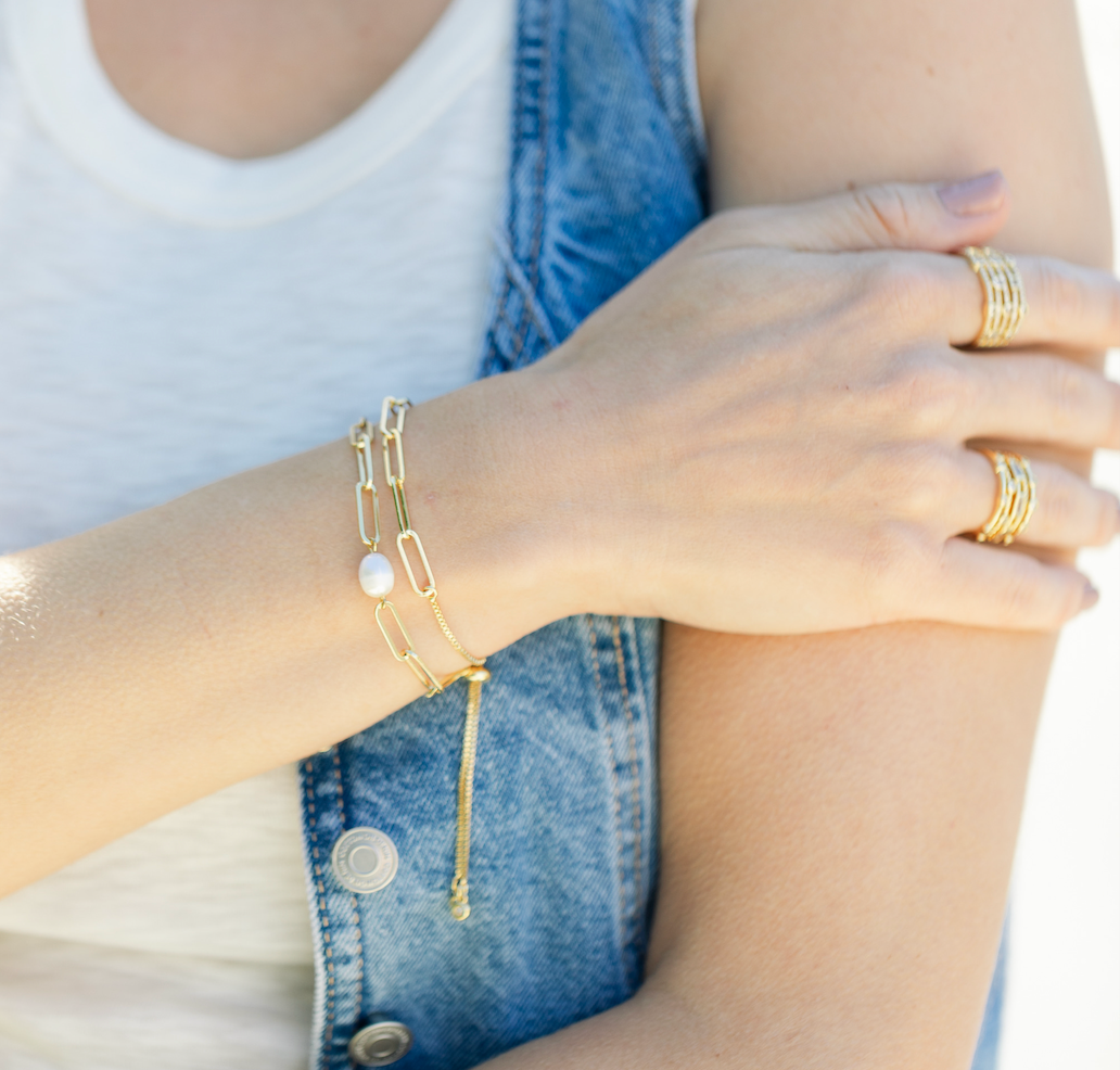 Splendid Iris - Link Pulley Bracelet