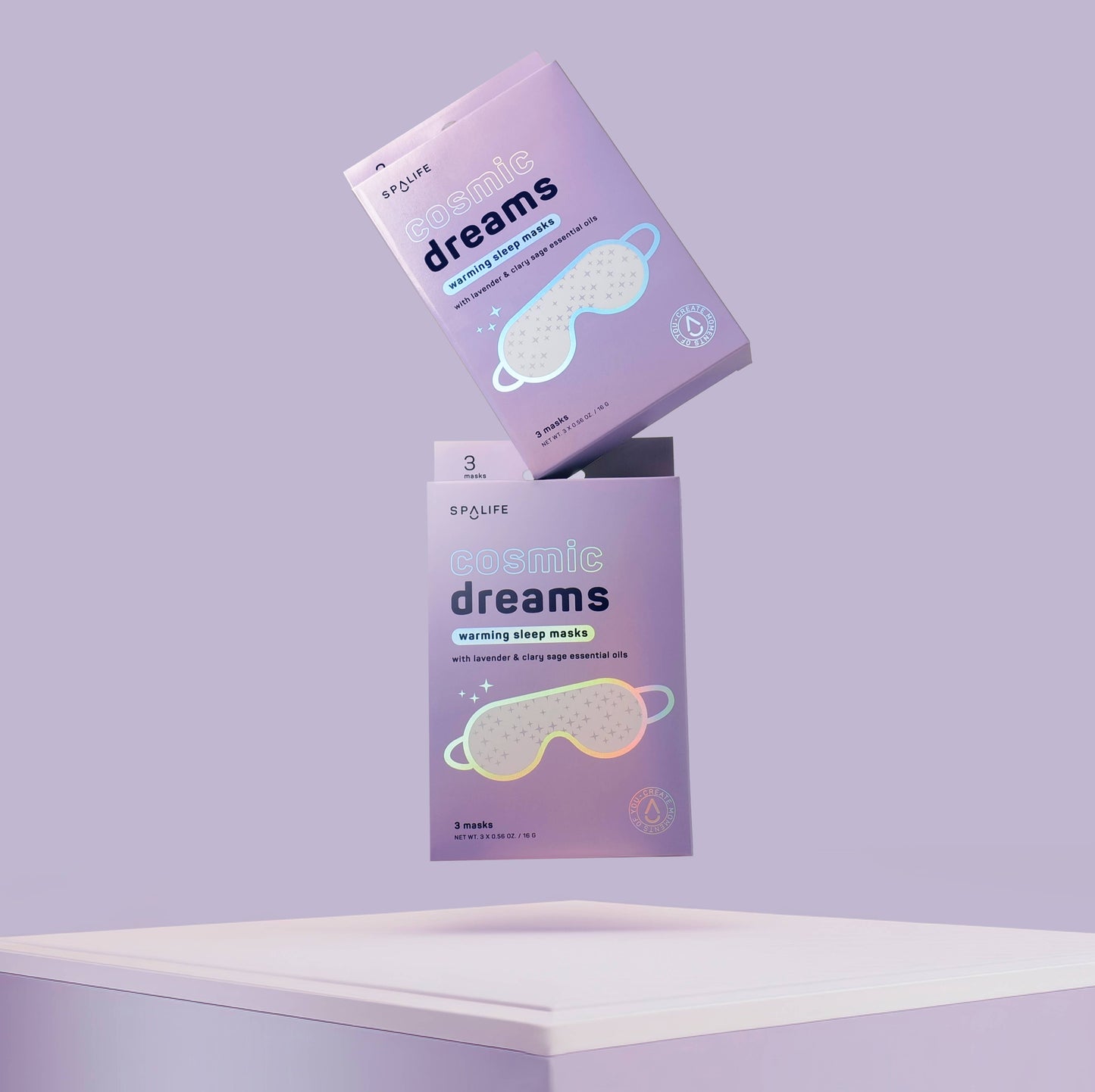 My Spa Life - Cosmic Dreams Warming Sleep Masks, Spa Eye Masks - 3 Pk