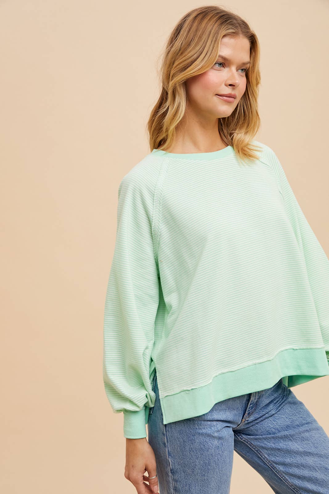 In Loom - WASHED STRIPE PULLOVER