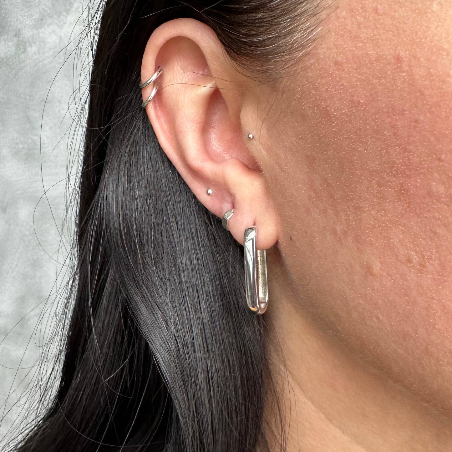 Something Silver - Bold Link Hoops
