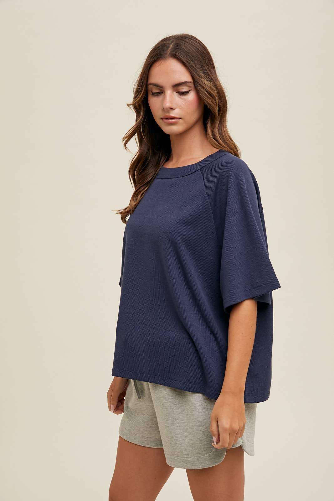 Wishlist Apparel - BOXY WAFFLE KNIT TOP
