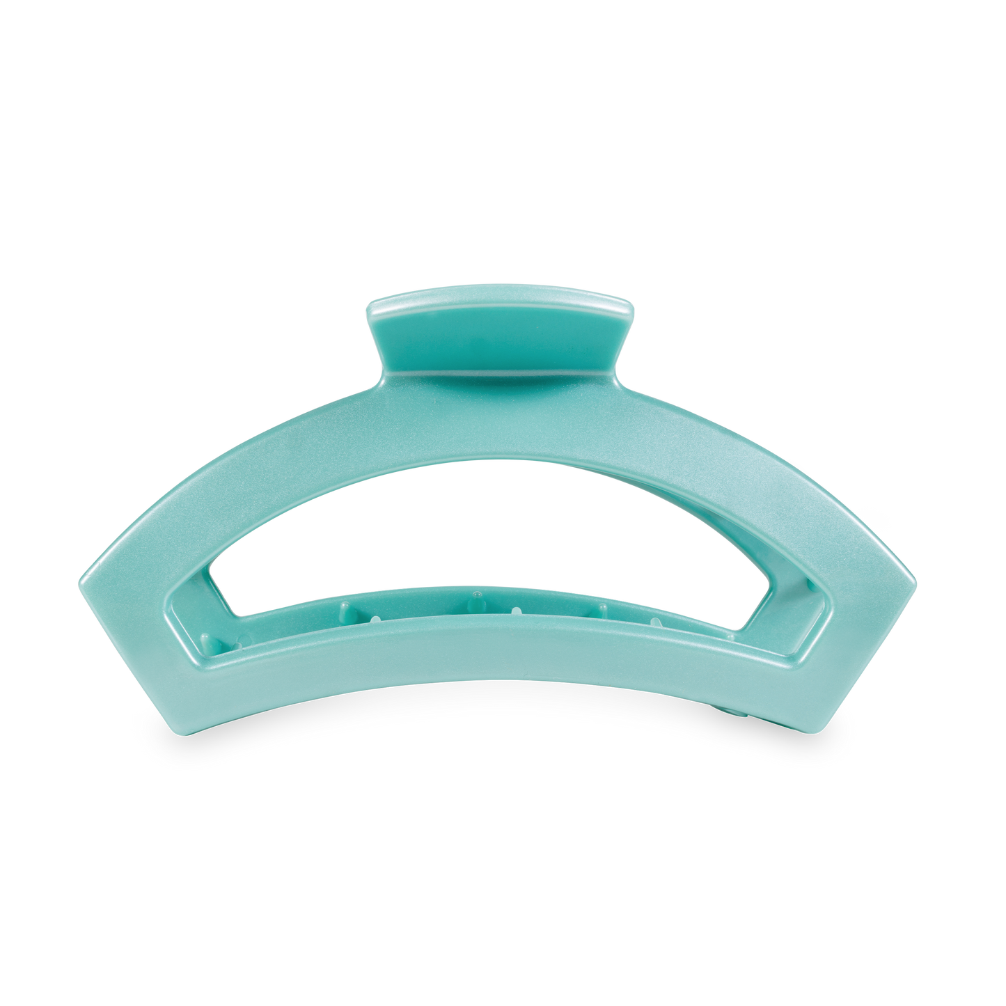 TELETIES - Open Hair Clip | Medium | Totally Turquoise