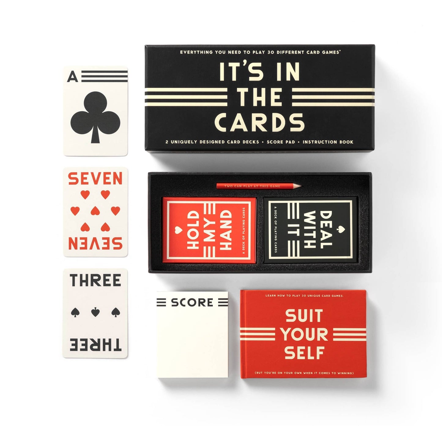 Chronicle Books - Brass Monkey It's In The Cards Playing Card Game Set
