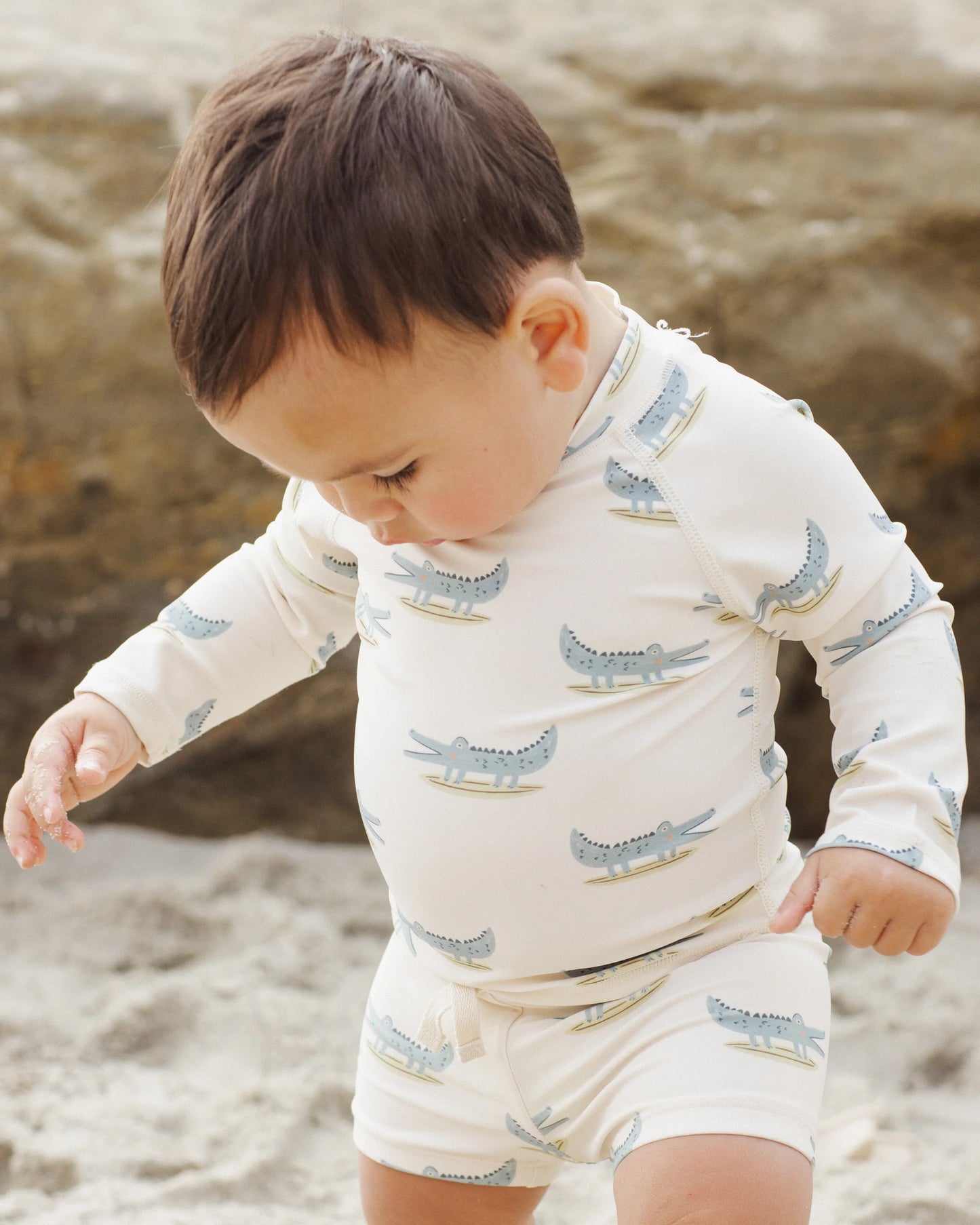 RYLEE + CRU BOYS RASHGUARD SET - ALLIGATORS