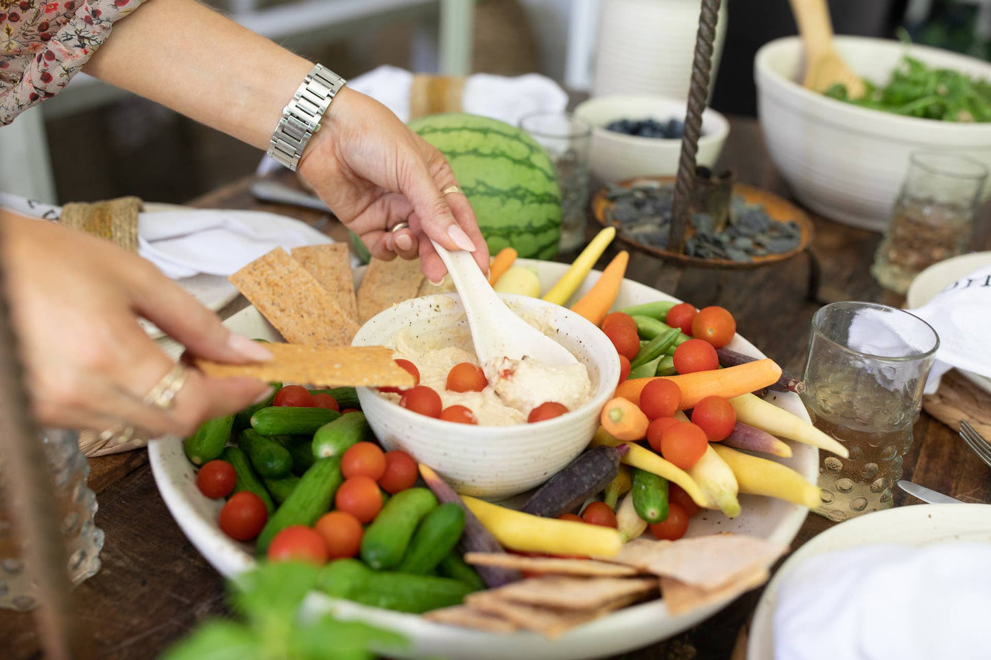 Sugarboo & Co - Ribbed Ceramic Speckled Soup Spoon - 4.5