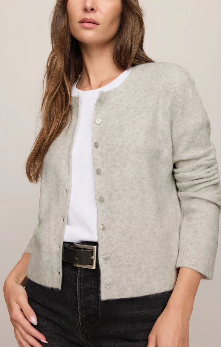Z Supply Medina Cardigan - Feather Grey